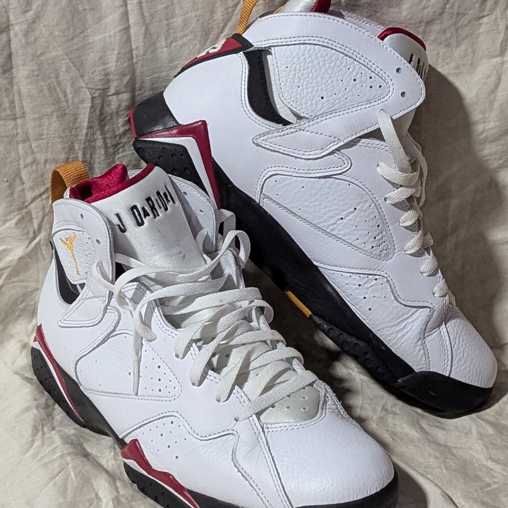 Nike Men's White Black Maroon High-Top Basketball Shoes